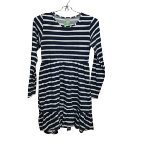 VESTIDO ALG A RAYAS AZUL BCO VOLADO HERING T 12