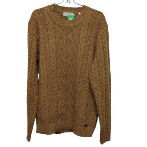 BUZO LANA MARRON JASPEADO LA DOLFINA T XL