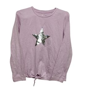 REMERA ALG LILA ESTRELLA LENTEJUELAS NUDO THOMAS TRENT T 16
