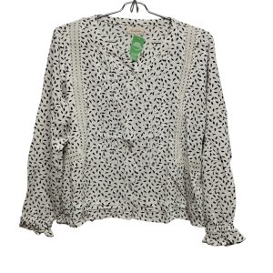 CAMISA BCA HOJITAS AZULES DET BRODERIE PINZAS DANIEL CASSIN T M