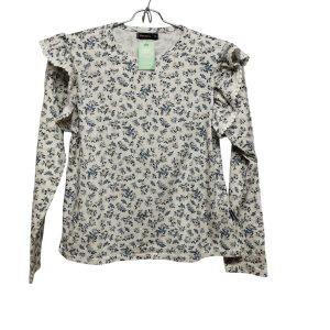 REMERA ALG BCO FLORCITAS CELESTES LILA VOLADOS MIMO & CO T 14