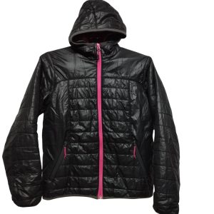 campera negra fucsia capucha quechua decathlon t 12 friz roce puños