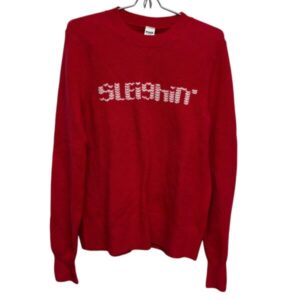 BUZO LANA ROJO PINK VICTORIA SECRET T XS