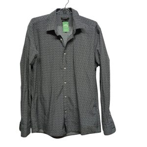 CAMISA NEGRA CUADRADITOS BLANCOS KENNETH COLE TXL CHICO