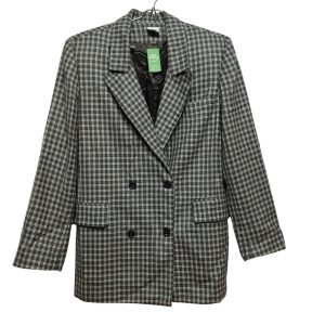 blazer cuadros gris bco margarita aszkinas t 42