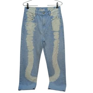 JEAN MOM CELESTE FRANJA BCA ZARA T 38