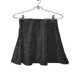 POLLERA BRILLOSA PLATEADA 47 STREET T M/38 ENGANCHES