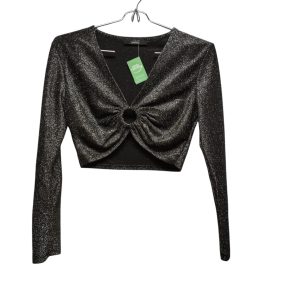 REMERA PLATEADA BRILLOS KAMIKAZ T S APROX ENG