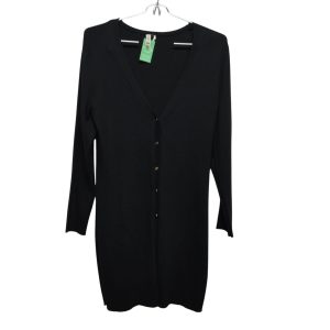 SACO LARGO HILO NEGRO BOTONES DORADOS BASICOS T S