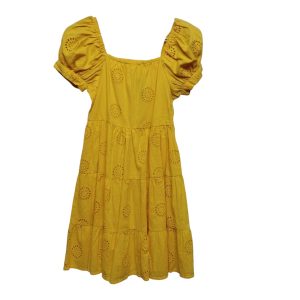 vestido broderie amarillo elastizado fuzarka t 11/12