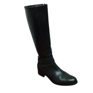 botas caña alta cuero negras t 38