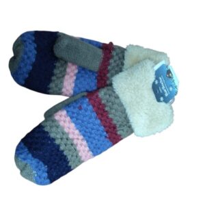 MANOPLAS MULTICOLOR BORDE PELUDO BARILOCHE NUEVAS