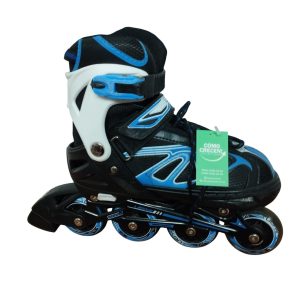 PATINES ROLLER NEGRO AZUL BCO LIEPAI T 34 AL 37 RASP