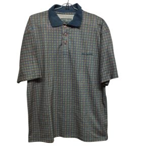 REMERA PIQUE EST AZUL DIBUJOS COLORES PACO RABANNE T M NUEVA