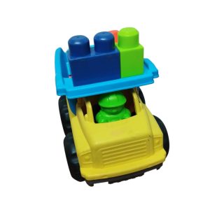CAMION VOLCADORA CON 7 BLOQUES PARA ENCASTRAR