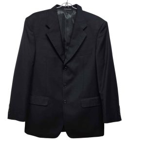 TRAJE AZUL RAYITAS SACO + PANTALON CACHAREL T48/L