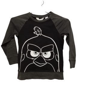 REMERA ALG GRIS NEGRO ANGRY BIRDS H&M T 4-6 DEC