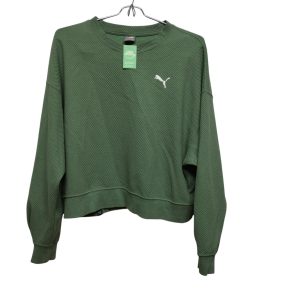 BUZO TIPÒ REMERA VERDE PUMA CUELLO CRUZ PUMA TM