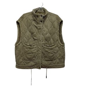 CHALECO TELA CAPITONEADO VERDE SECO ZARA TL