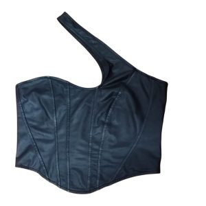 TOP NEGRO ENGOMADO SHEIN T S