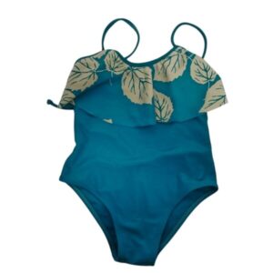 MALLA ENTERA CELESTE VOLADO FLORES XMA DICE 10 PERO ES UN 6/8