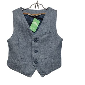 CHALECO AZUL JASPEADO H&M T1/2