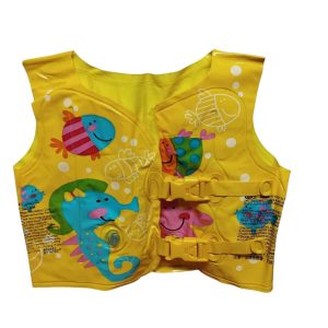 chaleco salvavidas amarillo peces tigre estrella caballito intex