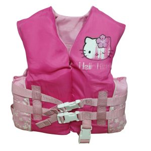 chaleco salvavidas rosado fucsia hello kitty 14-23 kg manchas interior