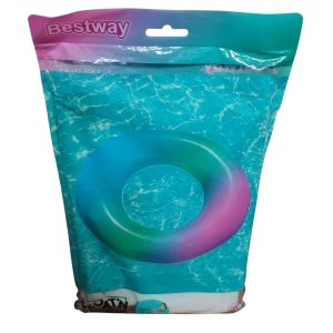 ARO INFLABLE SALVAVIDA 91CM ARCOIRIS Q24