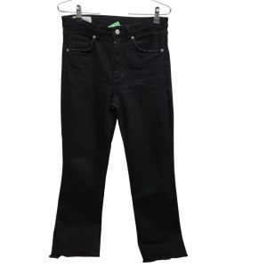 JEAN NEGRO DESFLECADO ZARA T 38