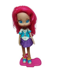 MUÑECA PINY FAMOSA PELO ROSADO