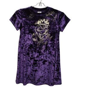 VESTIDO TERCIOPELO VIOLETA  DESCENDIENTES DISNEY T 7-8