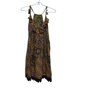SOLERA MOSTAZA BCO NEGRO LILA FLORES DET BRODERIE RAPSODIA T M