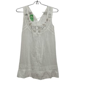 MUSCULOSA TELA BCA ESCOTE BORDADO CANUTILLOS FOREVER 21 T M