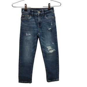 JEAN AZUL ESTILO ROTO ZARA T 6
