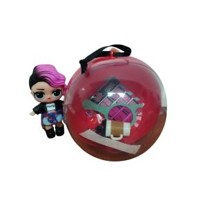 MUÑECA LOL ROCKERA EN CAPSULA TRANSPARENTE Y ROJA