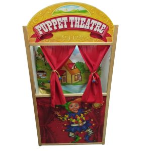 TEATRO MDF PUPPET THEATRECON BANDERIN PAISAJE DET GANCHO ROTO