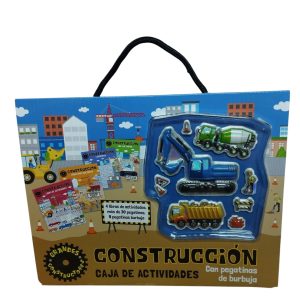 CONTRUCCION CAJA DE ACTIVIDADES CON PEGATINAS BURBUJAS