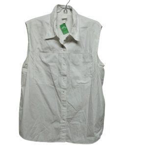 CAMISA SIN MANGAS BLANCA H&M TXL