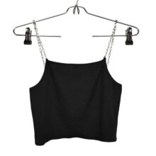 MUSCULOSA TOP NEGRA BRETELES CADENAS INDIAN T M
