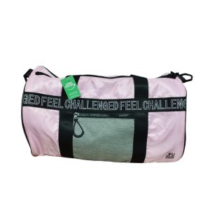 BOLSO DEPORTIVO ROSADO NEGRO GRIS  JFU MCH