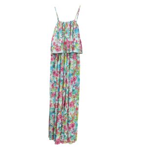 MONO LARGO ALG CELESTE FLORES VOLADO ZARA T 13-14