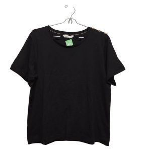 REMERA ALG NEGRO BROCHES DORADOS  LOLITA TL