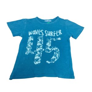 REMERA ALG AZUL JEAN 45 WAVES SURFER ZARA T 6
