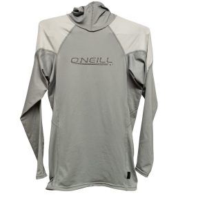 REMERA DEPORTIVA GRIS BCO CAPUCHA O'NEILL T M- 12 AP DET EST