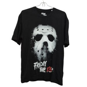 REMERA ALG NEGRO MASCARA VIERNES 13 JACK & JONES  T S