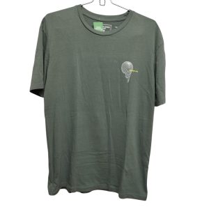 REMERA ALG VERDE SECO DIBUJO EN BCO JACK & JONES T S