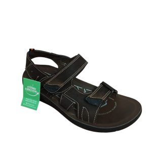 SANDALIA MARRON SUELA GOMA VELCRO ANATOMICA CALUBRECE T 38