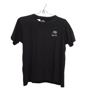 REMERA NEGRA PALMERAS RUSTY T 18
