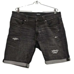 BERMUDA JEAN NEGRA TIPO ROTA JACK&JONES T XL